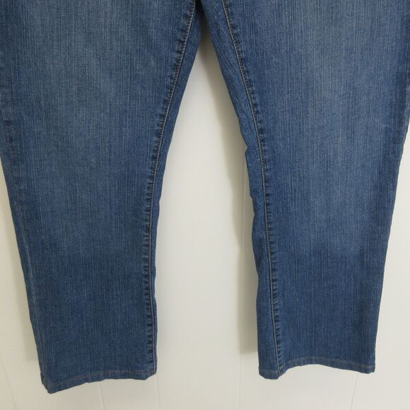Riders by Lee Jeans Womens 16 M Blue No Gap Waist Bootcut Flap Pockets Stretch - Picture 3 of 13